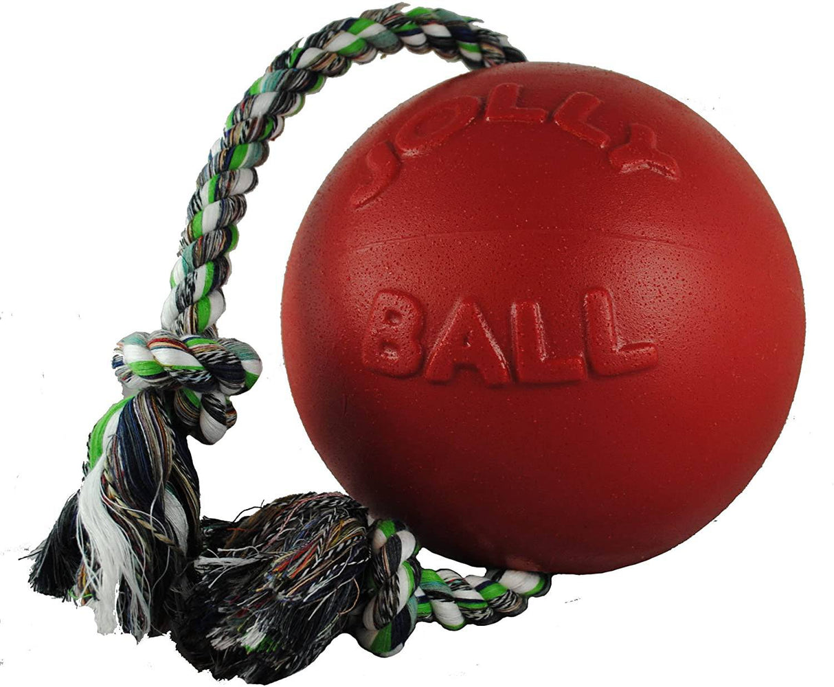 Jolly Pets Romp-n-Roll Juguete para perro con cuerda y pelota - DIGVICE MX