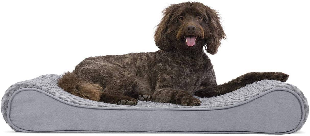Furhaven Camas ortopédicas, de gel y de espuma viscoelástica para perros pequeños, medianos y grandes - Colchón ergonómico Contour Luxe Lounger Dog Bed y más LARGE - DIGVICE MX