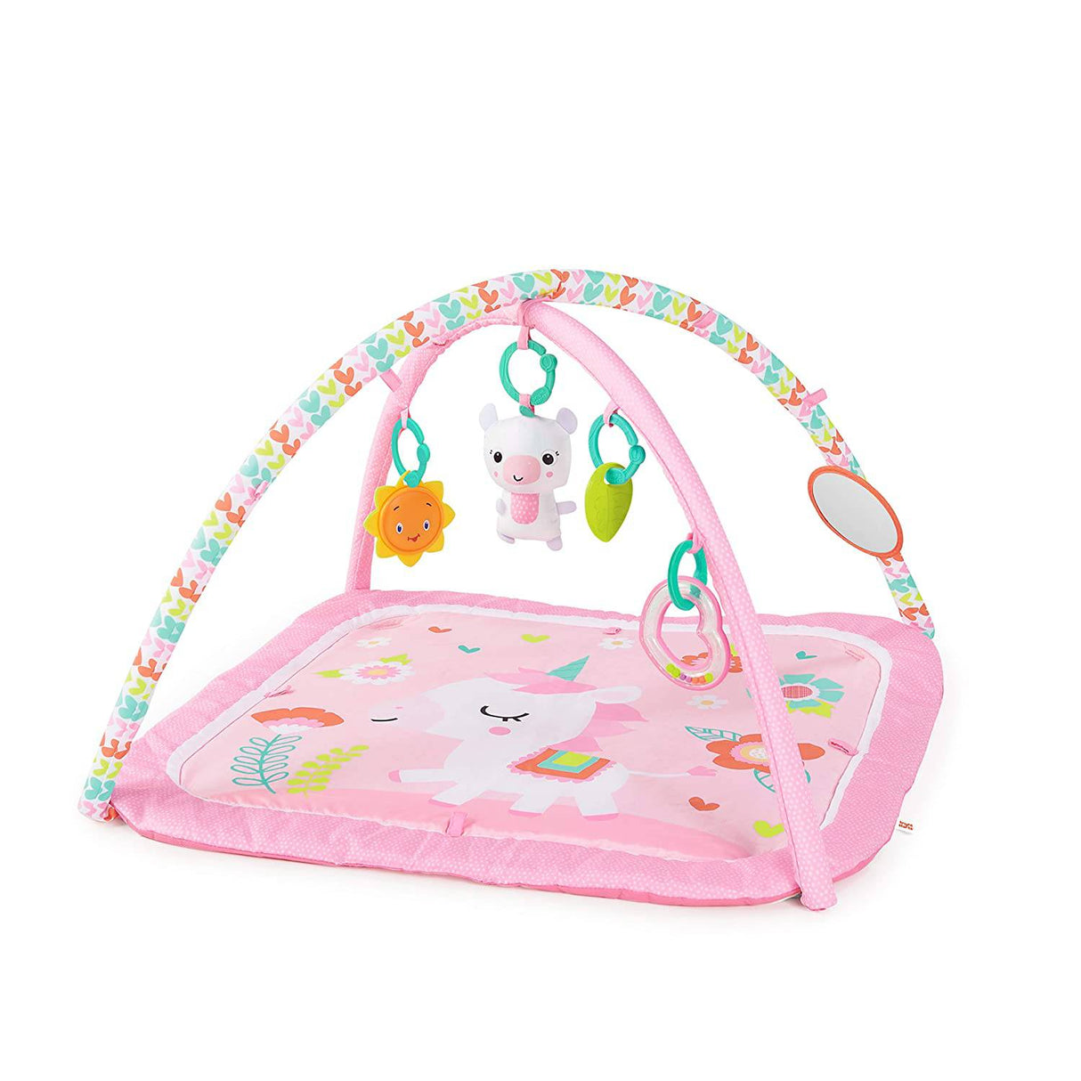 Bright Starts Daydream Blooms Activity Gym & Play Mat con juguetes para llevar, edades recién nacidos + - DIGVICE MX