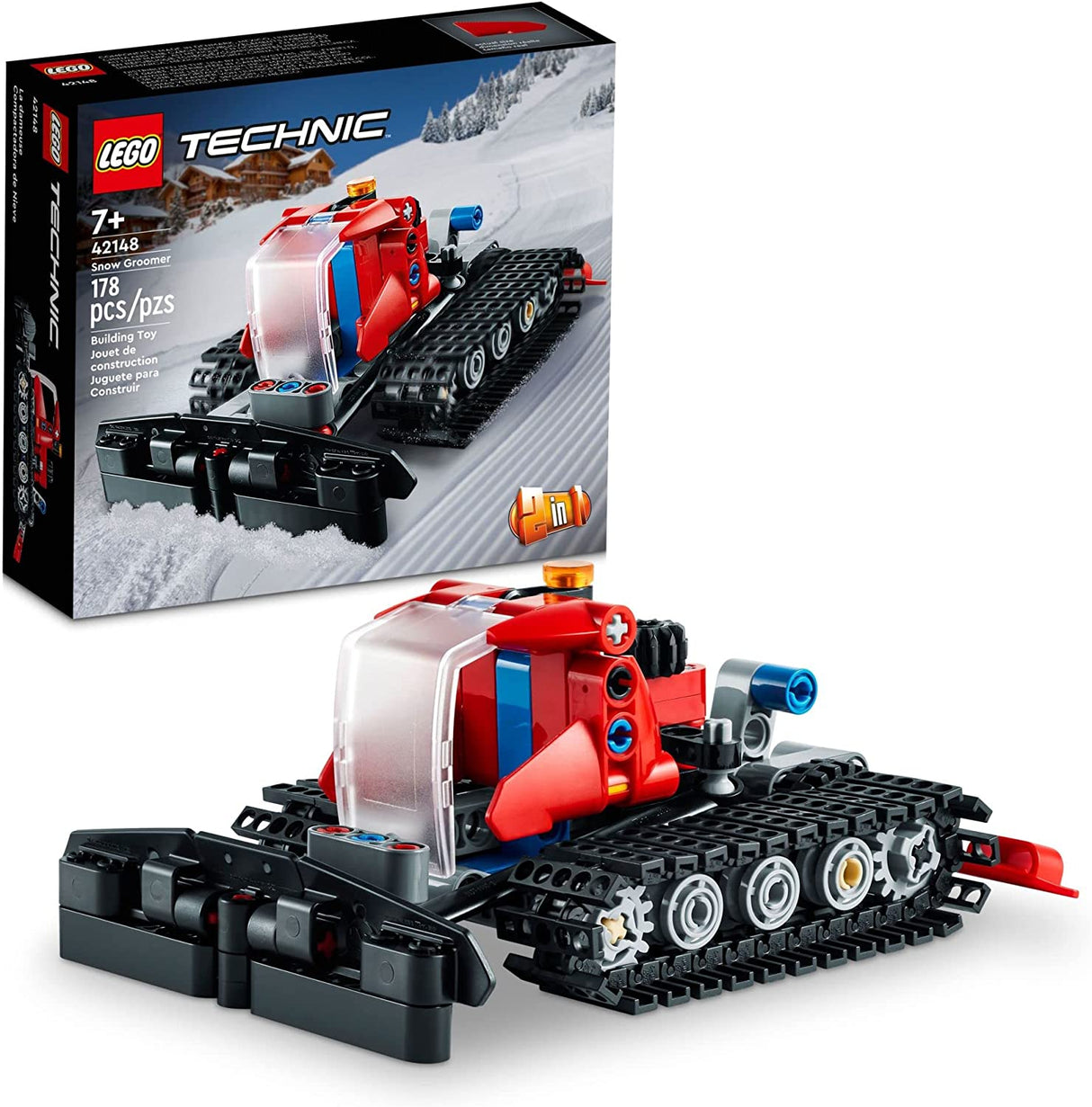 LEGO Technic Snow Groomer 42148 Juego de juguetes de construcción para niños, niños y niñas a partir de 7 años (178 piezas)