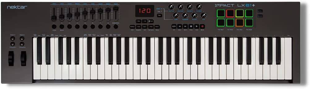 Nektar Impact LX61+ Keyboard Controller, MultiColored