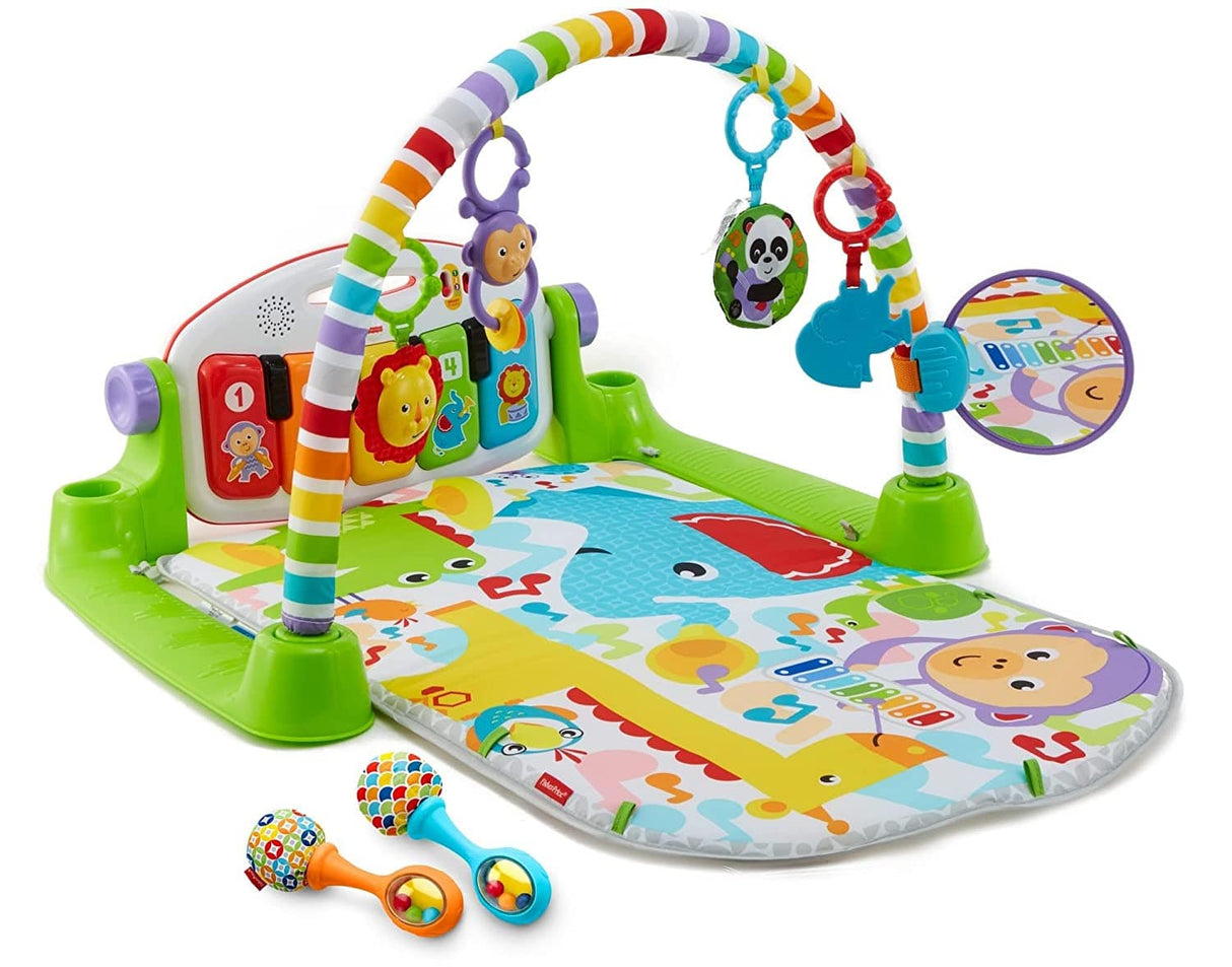 Fisher-Price Deluxe Kick & Play Piano Gimnasio y maracas - DIGVICE MX