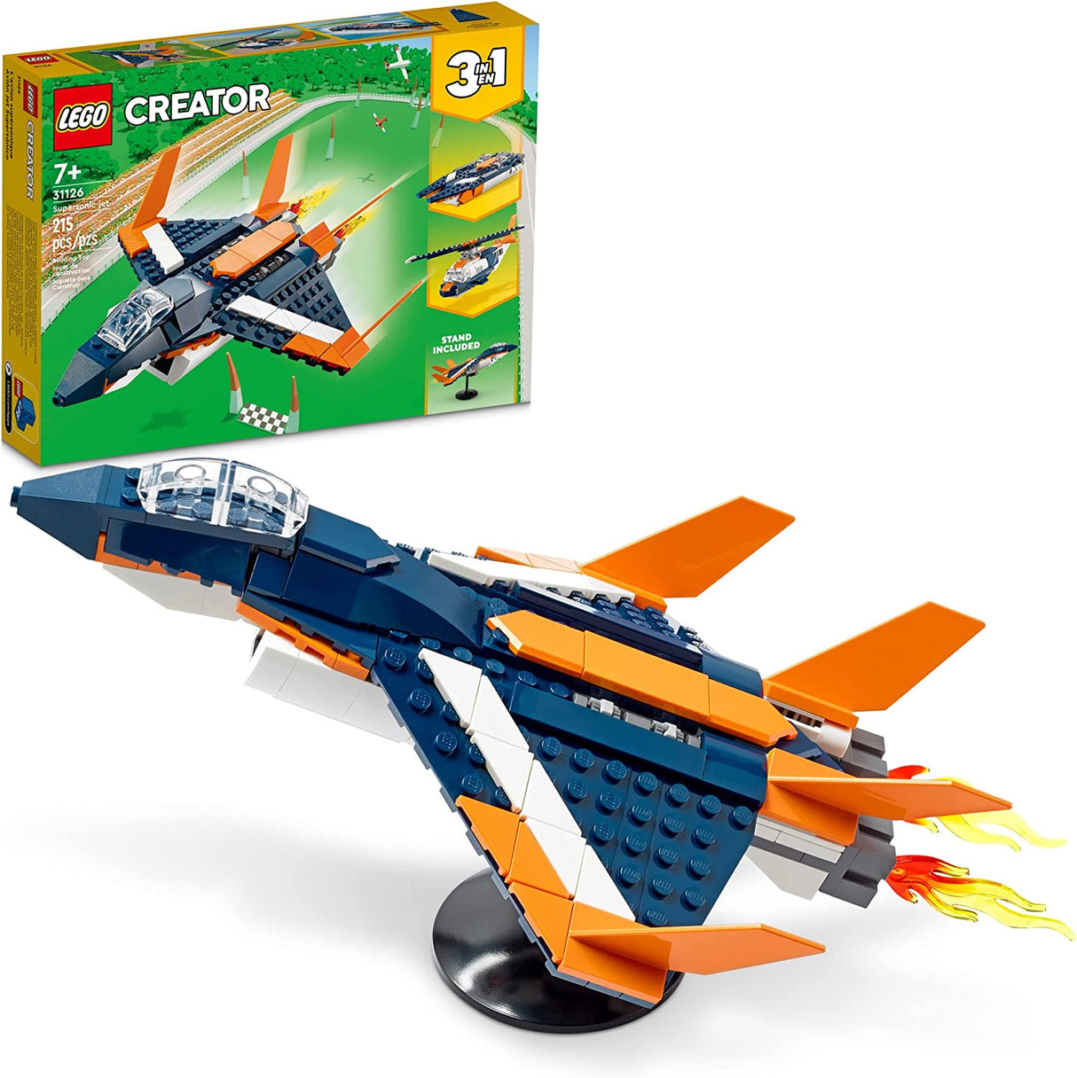 LEGO Creator 3in1 Supersonic-Jet 31126 (215 piezas)