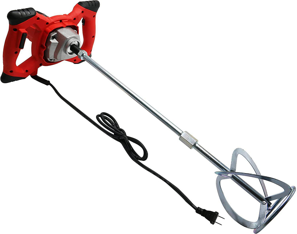 CXCESNS - Plataforma de perforación mezcladora de concreto portátil eléctrica de 2100 W, mezcladora de cemento portátil con varilla, ajuste de 6 velocidades 110v, adecuada para mezclar cemento, mortero, pintura - DIGVICE MX