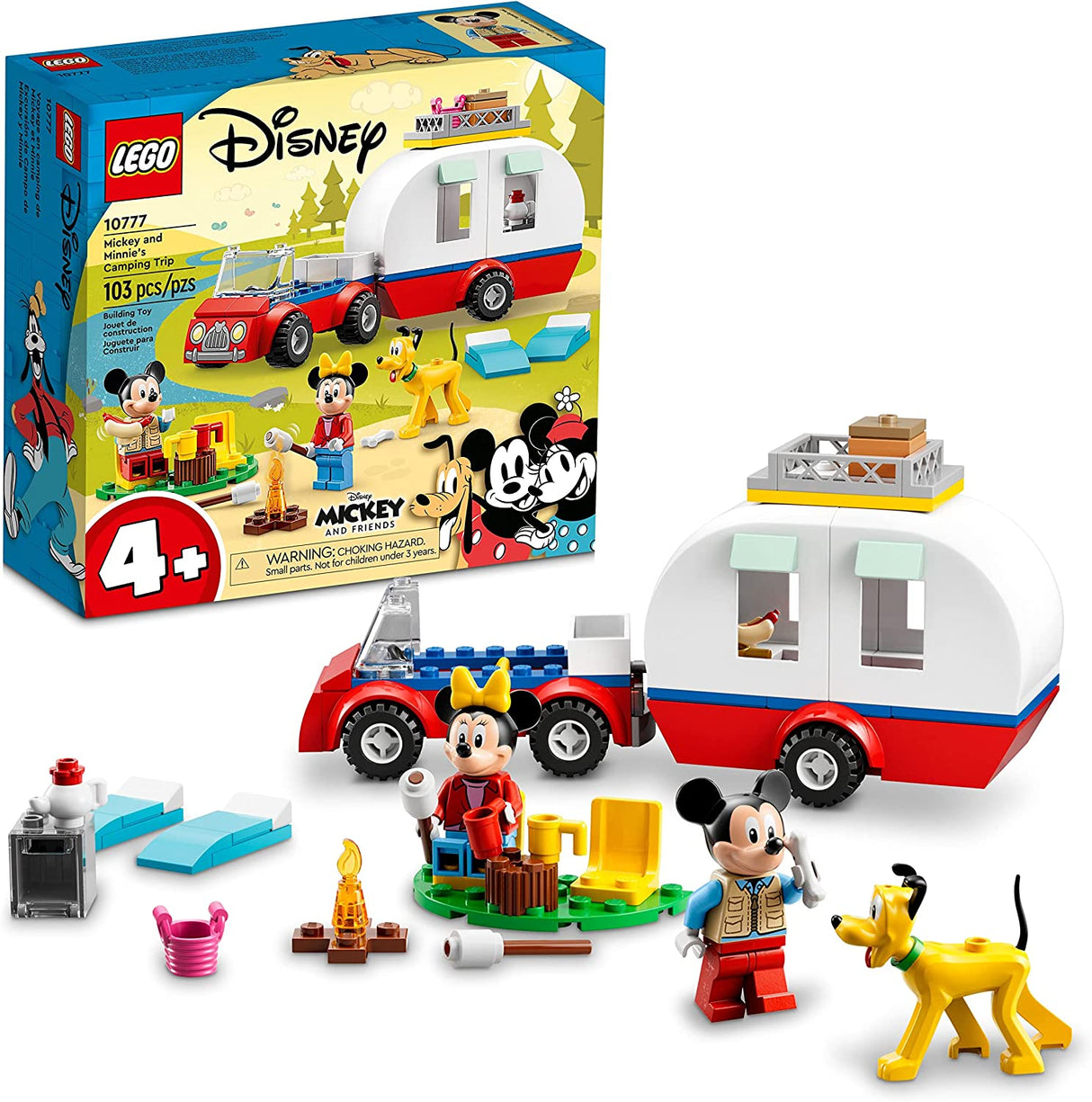 LEGO Disney Mickey and Friends - Mickey Mouse and Minnie Mouse's Camping Trip 10777 (103 piezas)