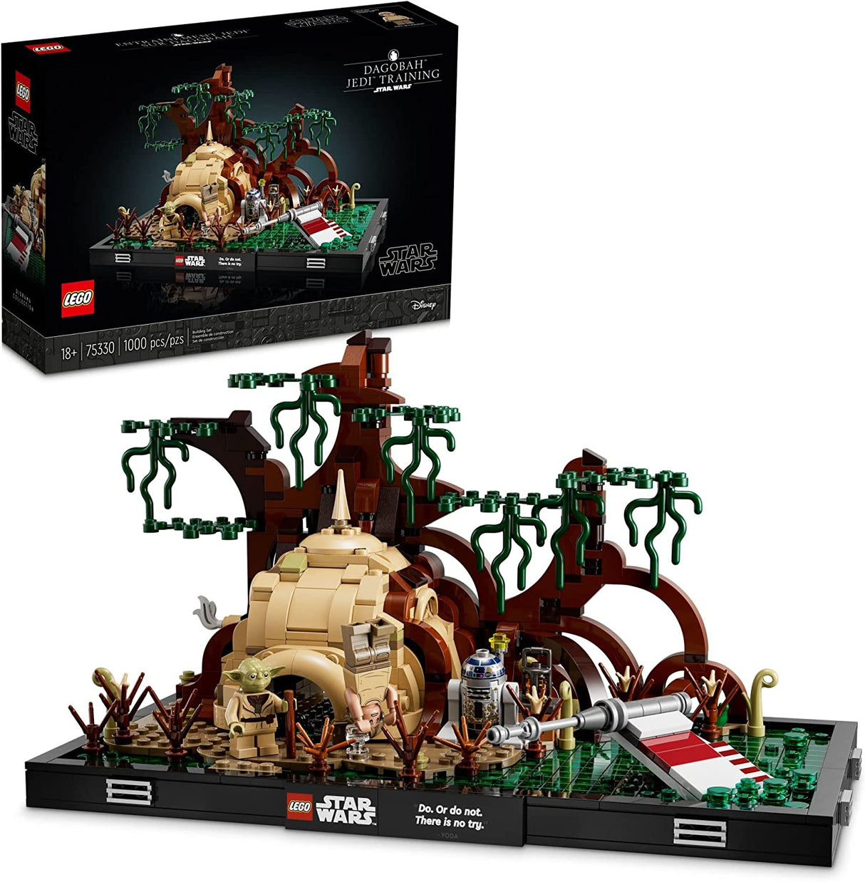 LEGO Star Wars Dagobah Jedi Training Diorama 75330 Juego de construcción para adultos (1000 piezas)