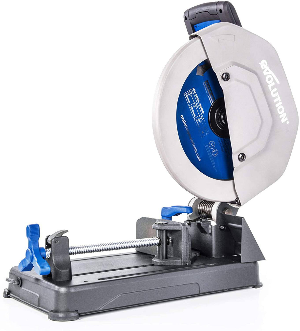 Evolution S355CPSL: sierra tronzadora para corte de metal de servicio pesado de 14 pulgadas con hoja con punta de carburo de 14 pulgadas | Sierra de corte en seco | Sierra ingletadora 45° | Sierra tronzadora para cortar metal: precisa. Poderoso. - DIGVICE MX