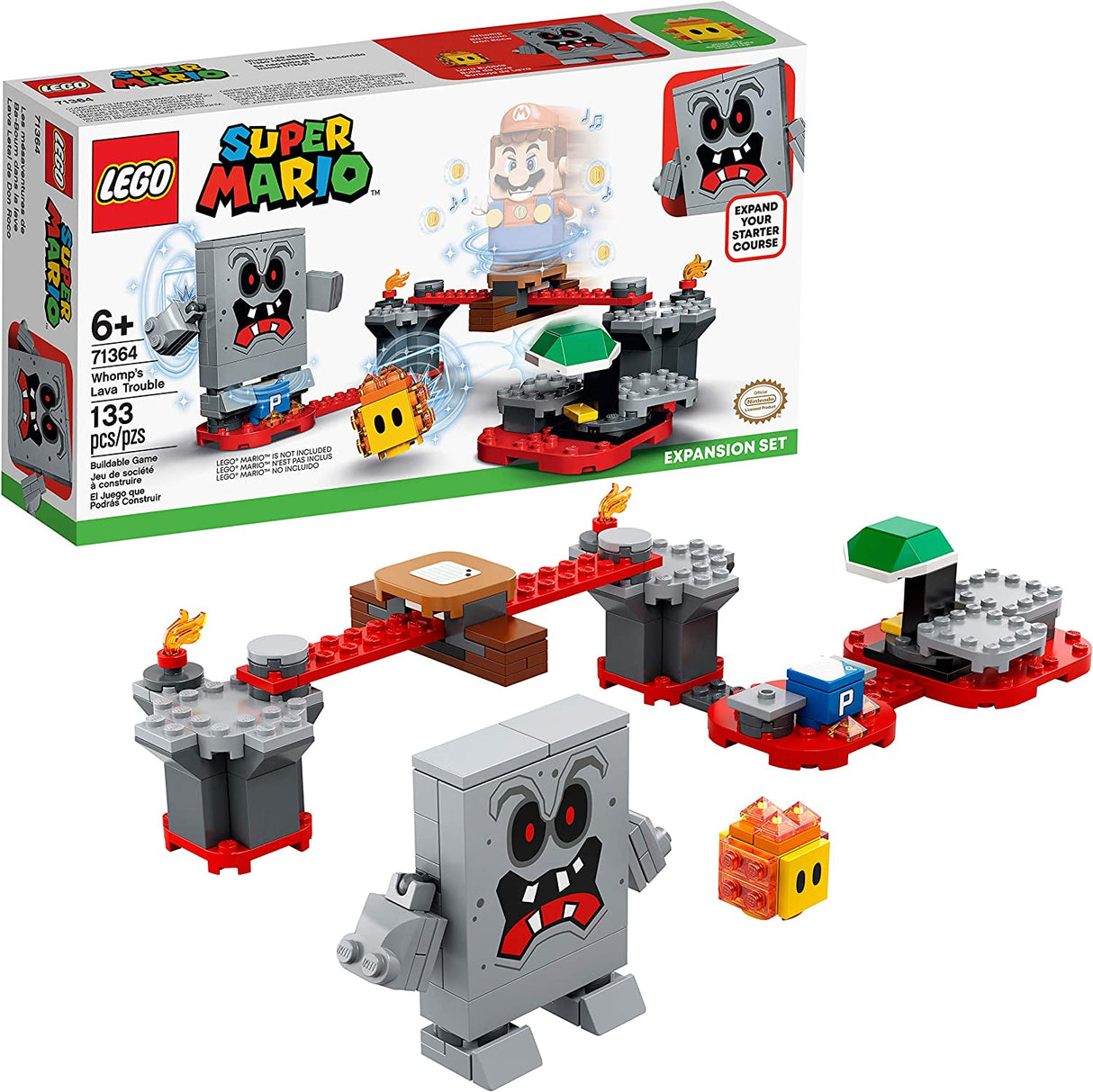 LEGO Super Mario Whomp's Lava Trouble Expansion Set 71364 (71360) (133 piezas)