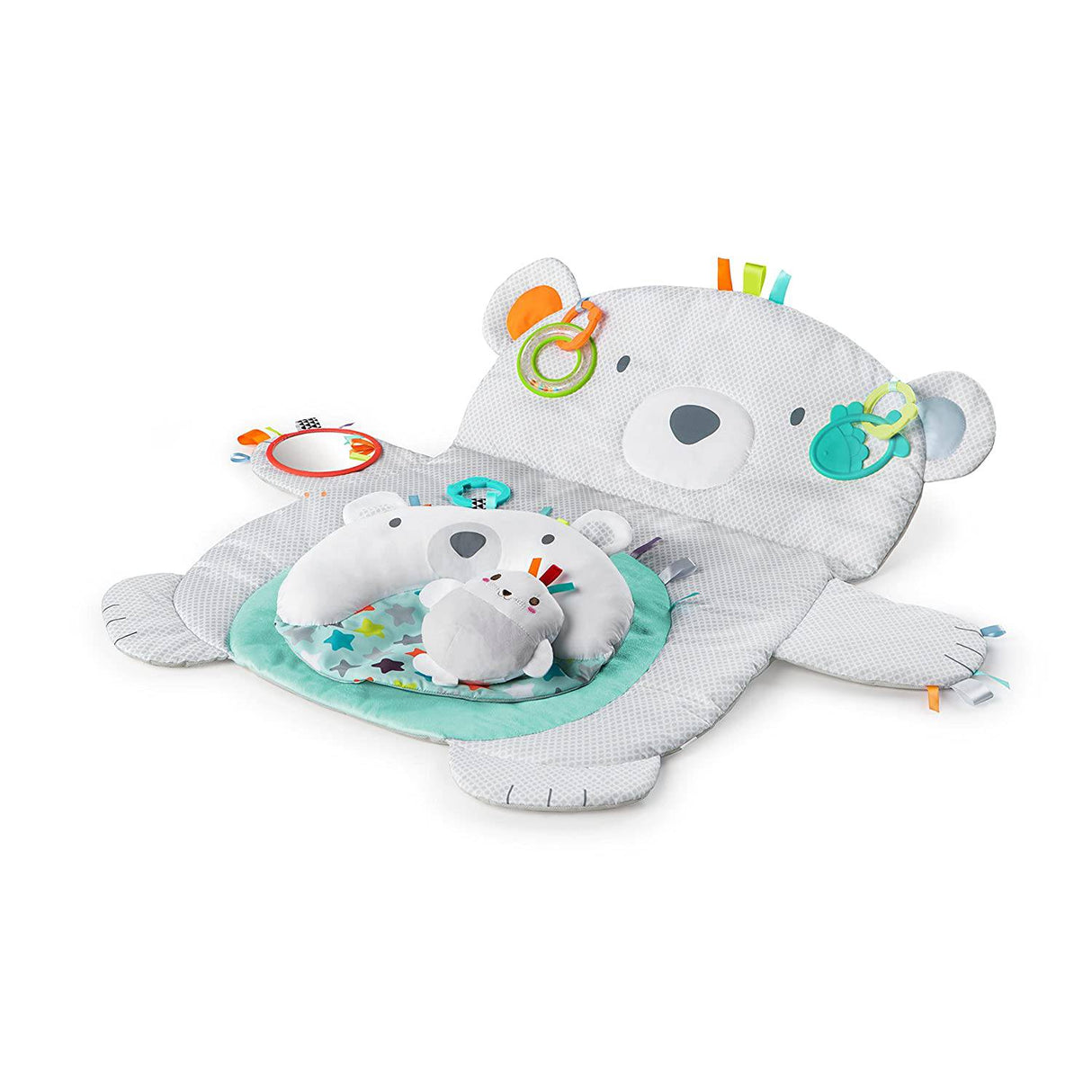 Bright Starts Tummy Time Prop & Play Activity Mat - Oso polar, edades recién nacido + - DIGVICE MX