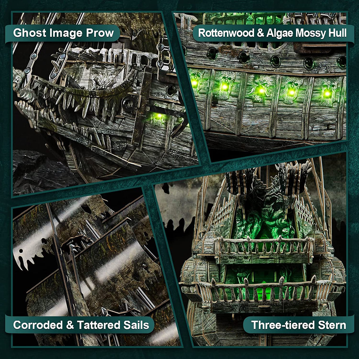 Cubicfun Rompecabezas 3d Barco Pirata Jigsaw Flying Dutchman