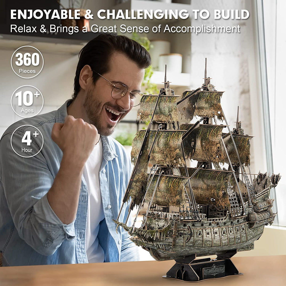 Cubicfun Rompecabezas 3d Barco Pirata Jigsaw Flying Dutchman