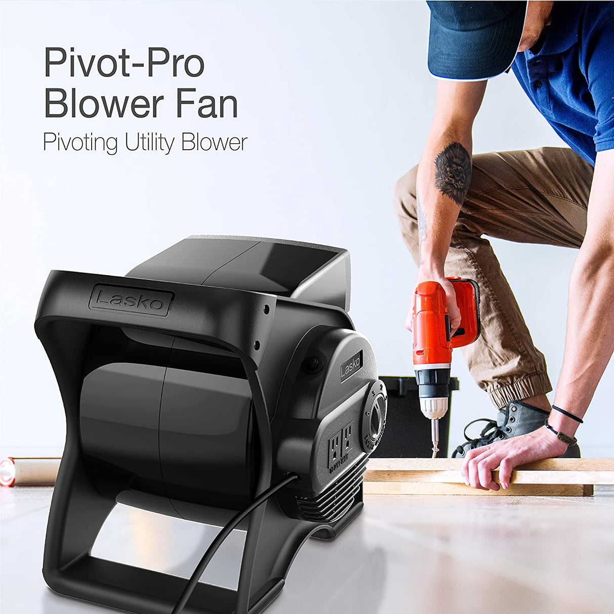 Ventilador utilitario pivotante profesional de alta velocidad Lasko U12104