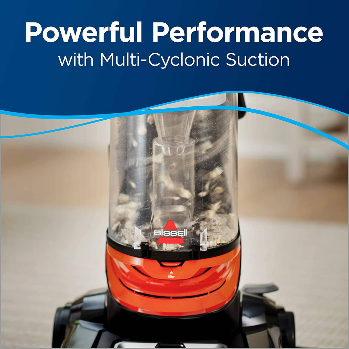 Aspiradora sin bolsa Bissell 2486 CleanView, potente sistema multiciclónico, tanque de suciedad de gran capacidad, herramientas especializadas para mascotas, vaciado fácil - DIGVICE MX