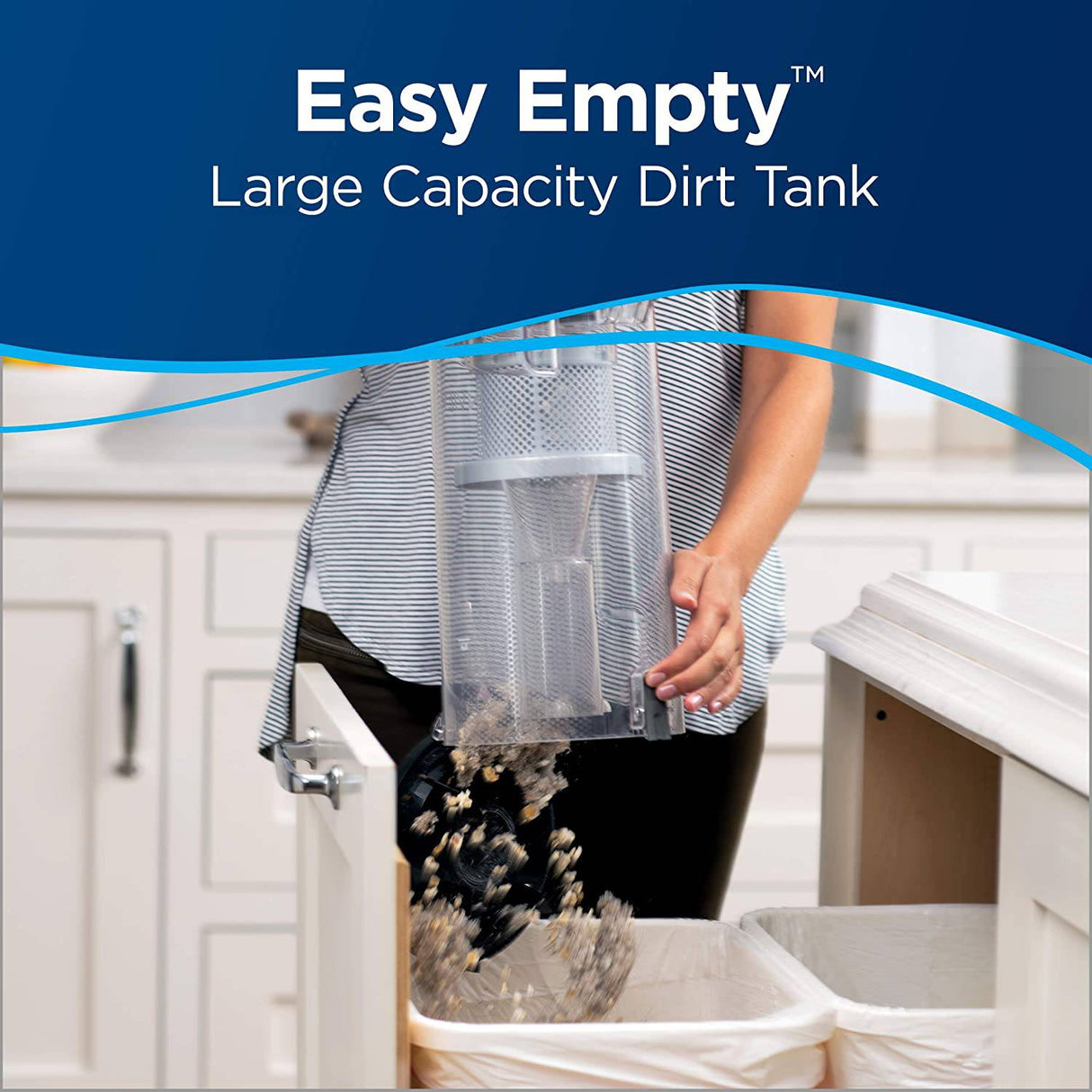 Aspiradora sin bolsa Bissell 2486 CleanView, potente sistema multiciclónico, tanque de suciedad de gran capacidad, herramientas especializadas para mascotas, vaciado fácil - DIGVICE MX