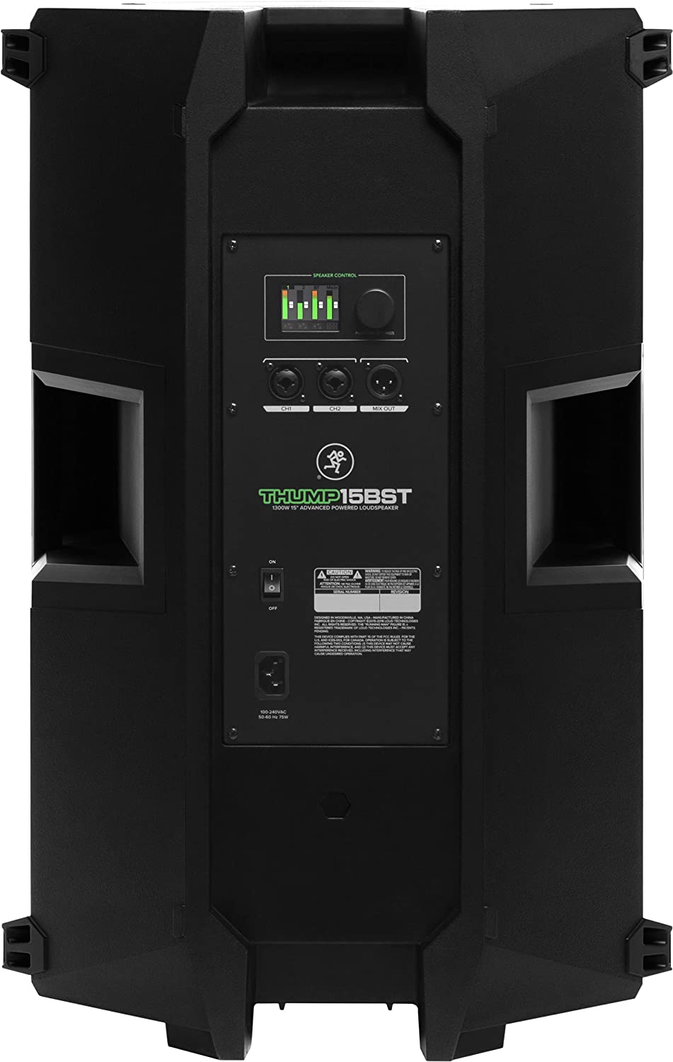 Mackie THUMP Boosted Series, altavoz de 15 pulgadas y 1300 vatios con Bluetooth, amplificadores de alto rendimiento THUMP15BST