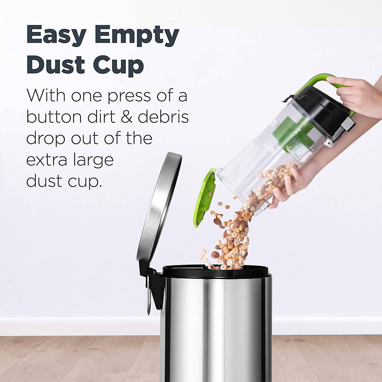 Eureka Airspeed Aspiradora vertical ultraligera compacta sin bolsa, filtro de repuesto, verde - DIGVICE MX