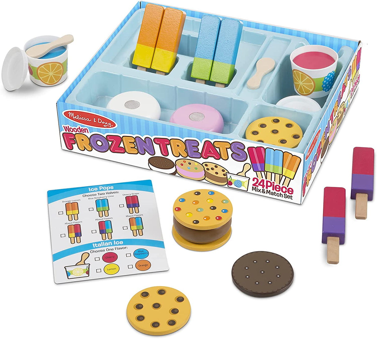 Melissa & Doug Juego de helados de madera Frozen Treats 9869