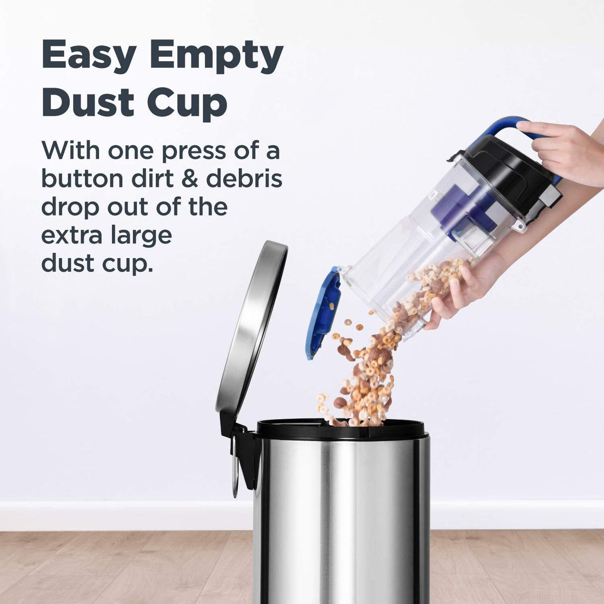 Eureka Airspeed Aspiradora vertical ultraligera compacta sin bolsa, filtro de repuesto, azul - DIGVICE MX