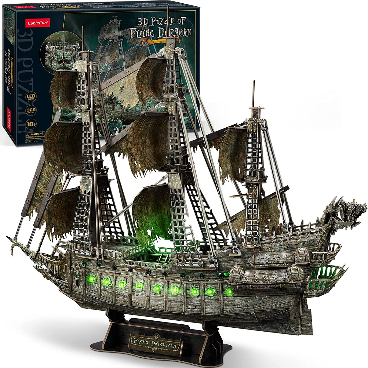 Cubicfun Rompecabezas 3d Barco Pirata Jigsaw Flying Dutchman