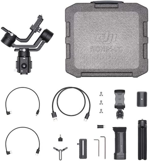 DJI Ronin-SC - Estabilizador de cámara, cardán de mano de 3 ejes para cámaras DSLR y sin espejo CP.RN.00000040.01