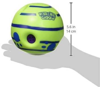 Wobble Wag Giggle Ball, juguete interactivo para perros, divertidos sonidos de risa cuando se enrolla o agita. - DIGVICE MX
