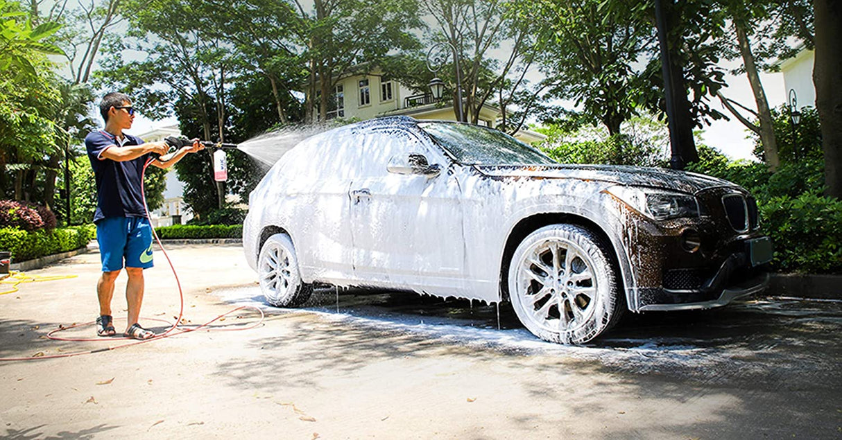 Cañón de espuma MJJC con conector rápido de 1/4 pulgadas, lanza de espuma de nieve ajustable, espuma gruesa, también apto para Karcher K1700 K1800 (Pro)