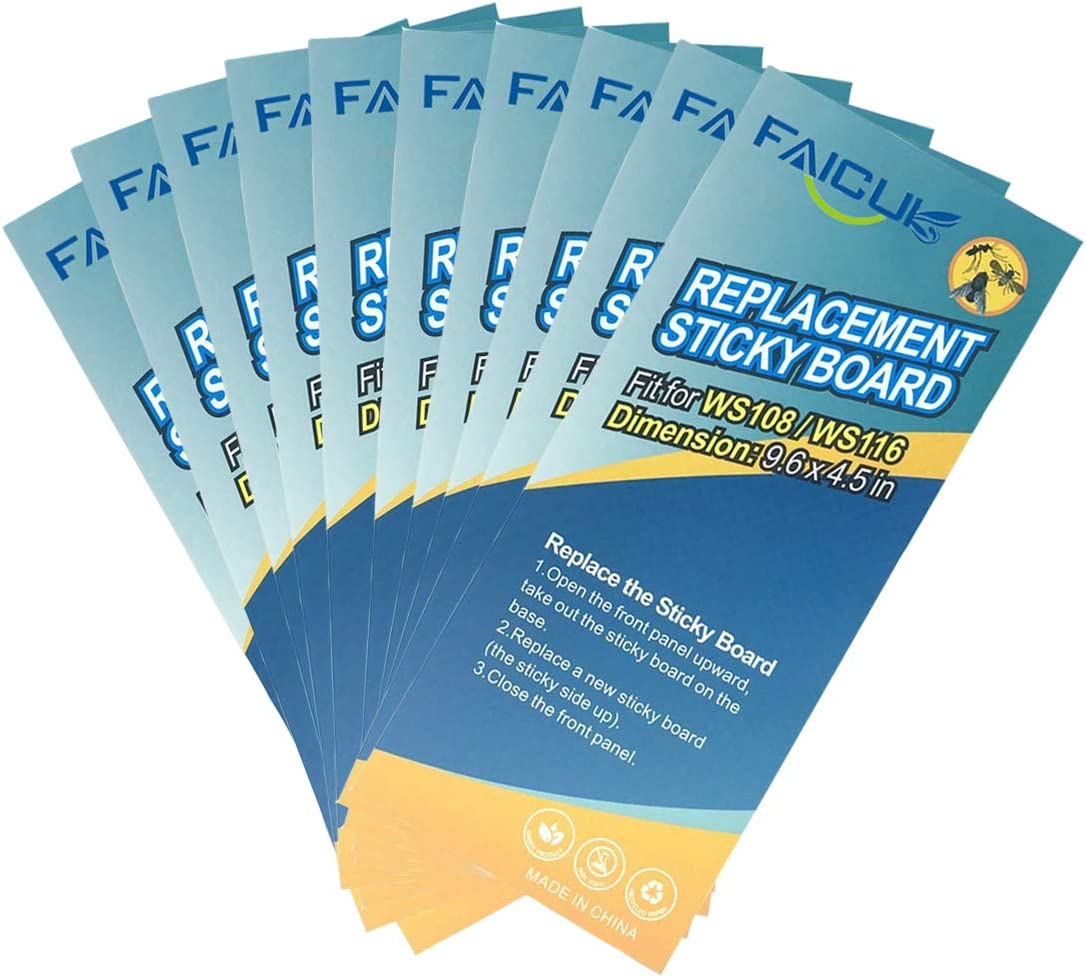 Placa adhesiva de repuesto Faicuk para aplique de pared WS108 Fly Light 10 Pack