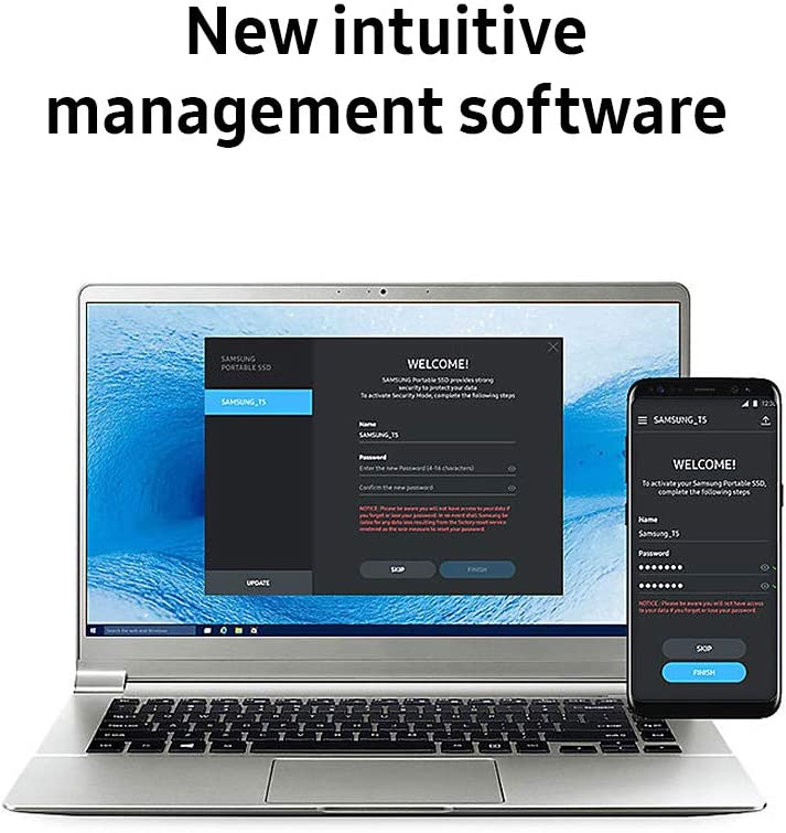 SAMSUNG T5 SSD portátil 1TB - Hasta 540MB/s - Unidad externa de estado sólido USB 3.1, negra (MU-PA1T0B/AM)