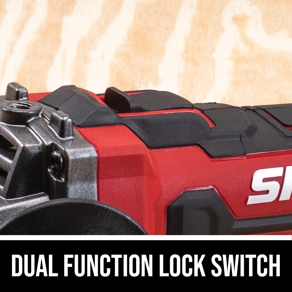 Amoladora angular Skil de 20 V y 4-1/2 pulgadas, incluye batería de litio PWRCore 20 de 2,0 Ah y cargador - AG290202