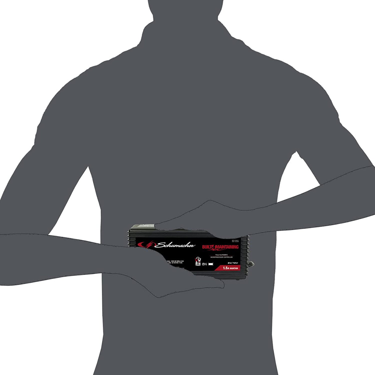 Schumacher SC1355 Arrancador de batería completamente automático - 1.5 Amp, 6/12V - Para baterías de automóviles, deportivas o marinas