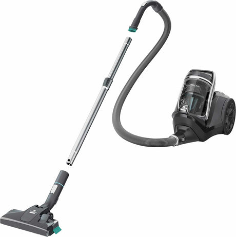 Aspiradora con recipiente SmartClean de BISSELL, 2268, negra con detalles en blanco perla/azul eléctrico