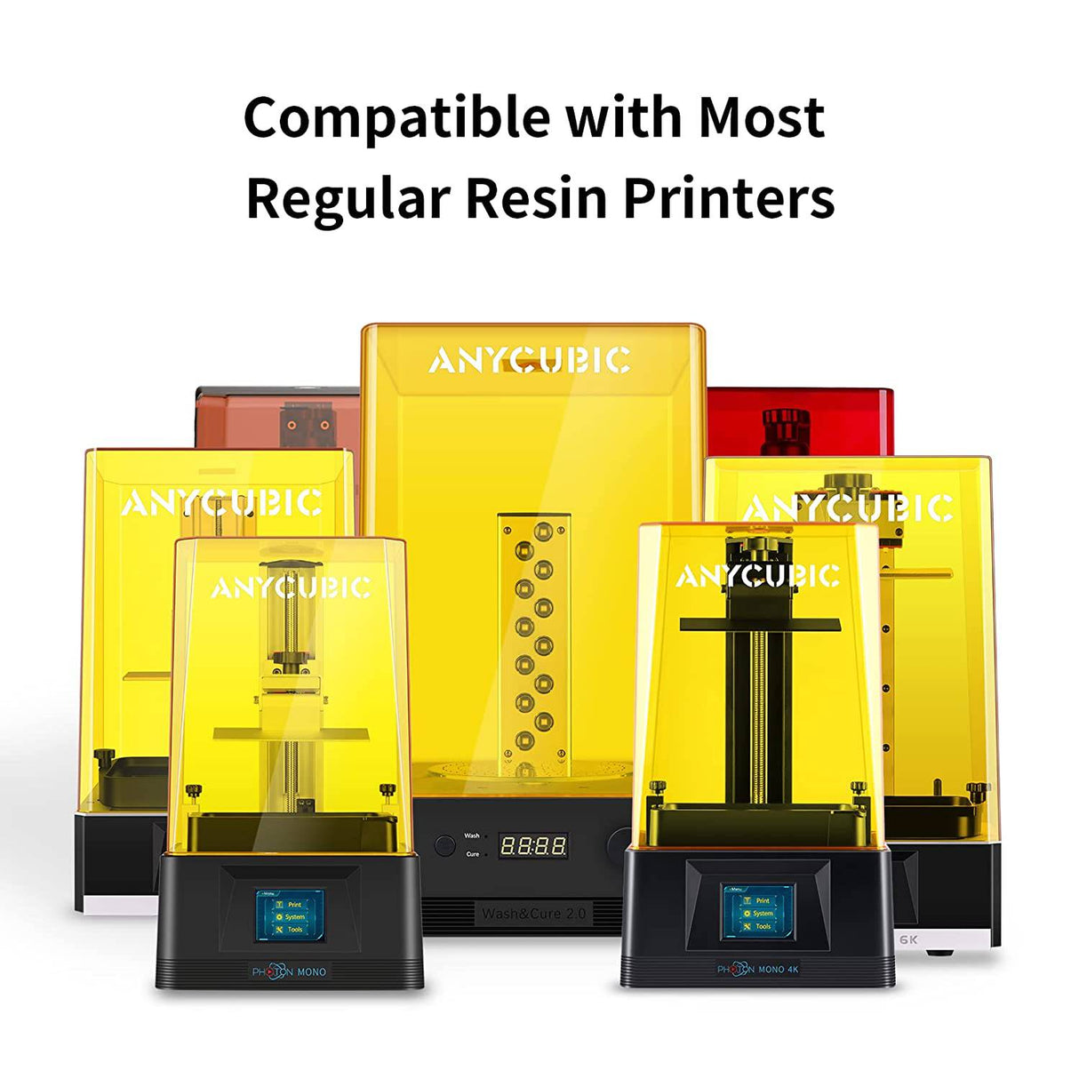 Estación de lavado y curado ANYCUBIC, máquina de lavado y curado 2.0 2 en 1 actualizada para Mars Anycubic Photon S Photon Mono LCD SLA DLP Modelos de impresora 3D Caja de resina de curado rotativo UV - DIGVICE MX