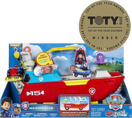 Paw Patrol Sea Patrol Sea Patroller Vehículo Transformador 6037845