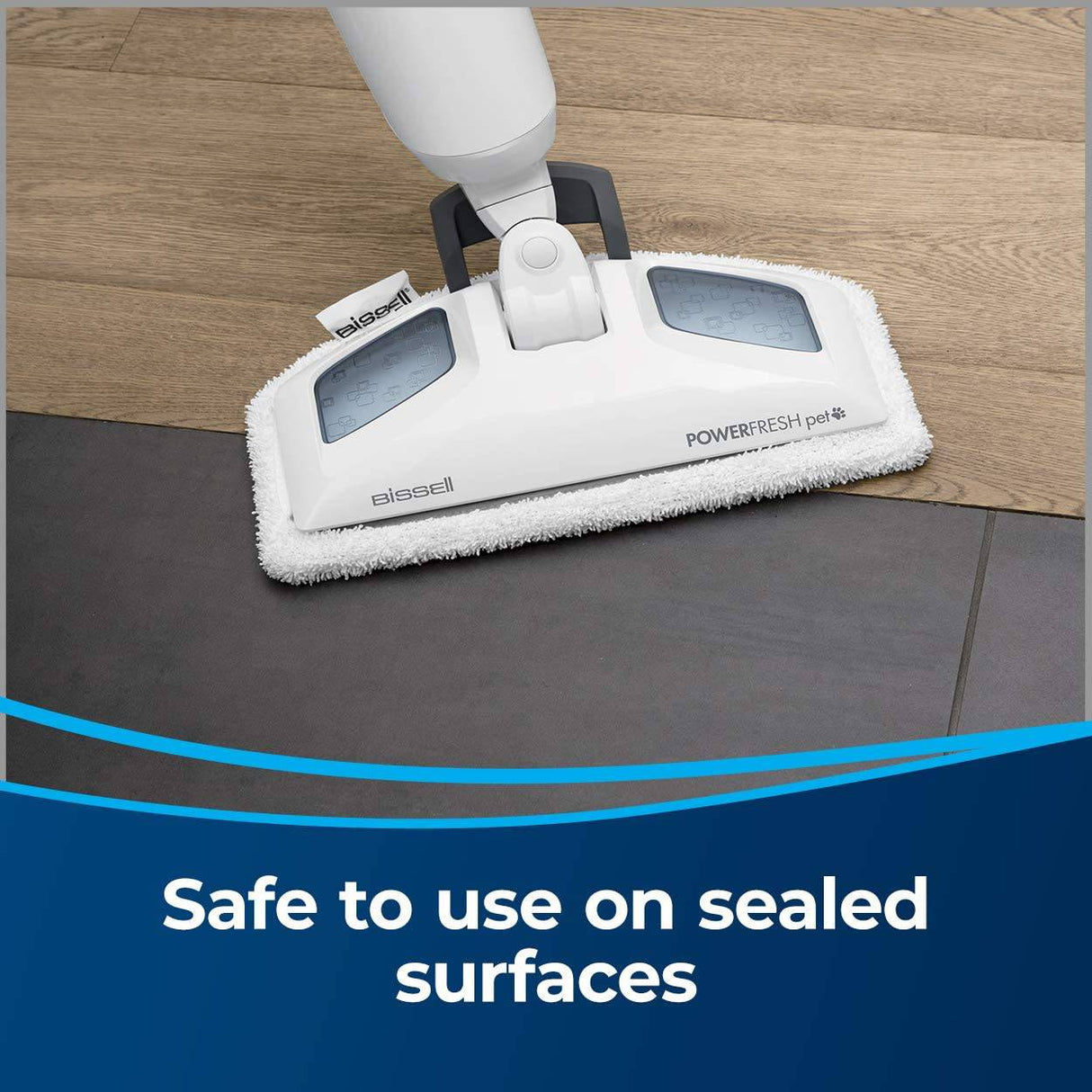 Trapeador a vapor Bissell, 19404, mascota morada Powerfresh