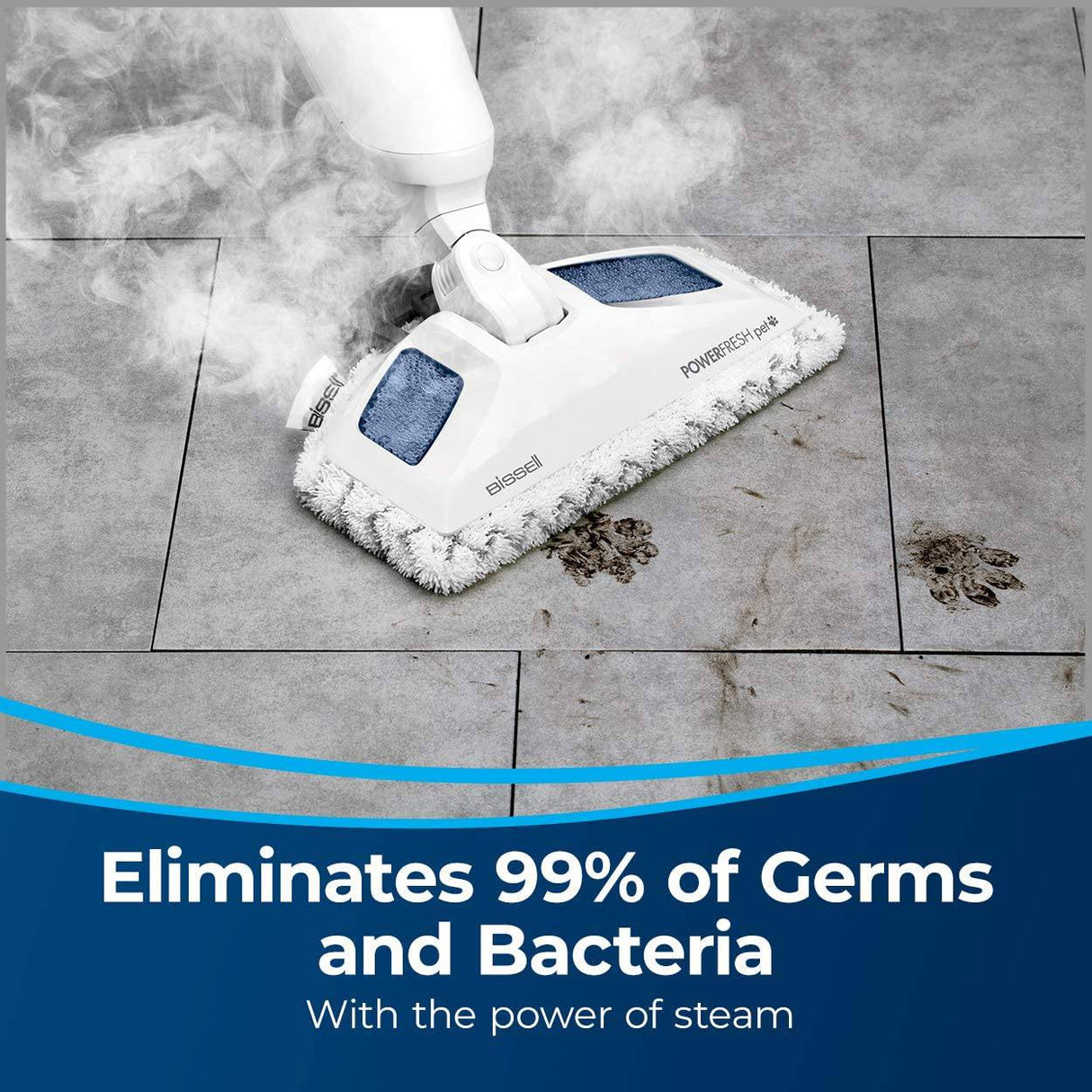Trapeador a vapor Bissell, 19404, mascota morada Powerfresh