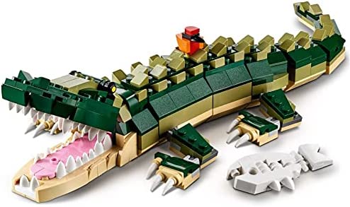 LEGO Creator 3in1 Cocodrilo 31121 Juguete de construcción con juguetes de animales salvajes (454 piezas)