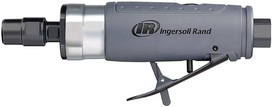 Ingersoll Rand 308B Air Straight Die Grinder, 1/4", 25 000 RPM, 0,33 HP, construcción de rodamientos de bolas, bloqueo de seguridad, carcasa compuesta, herramienta eléctrica ligera, gris - DIGVICE MX