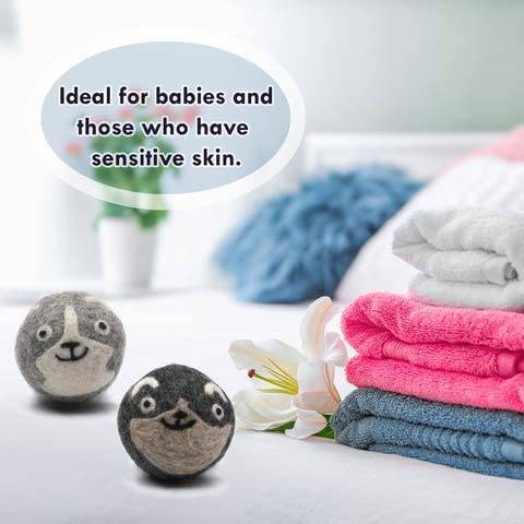 Wooly Heroes Bolas para secadora - 100 % lana orgánica - Sostenible y respetuosa con el medio ambiente - Seca 1000 cargas - DIGVICE MX