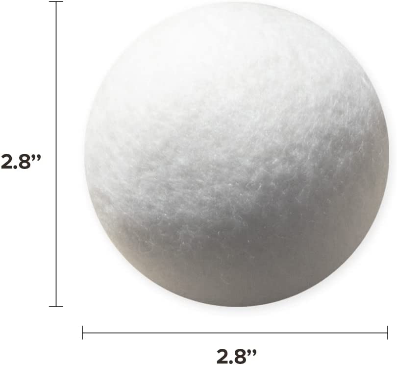 ECOAND Bolas de secadora de lana, paquete de 6, reutilizables y orgánicas para ropa de bebé y lavandería, suavizante de secado antiarrugas y antiestático que captura pelusas y evita que se enreden, ahorro de energía (6 piezas) - DIGVICE MX