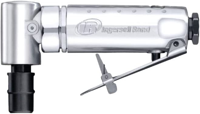 Amoladora neumática Ingersoll Rand 301B: 1/4", ángulo recto, 21 000 RPM, construcción de cojinete de bolas, bloqueo de seguridad, carcasa de aluminio, herramienta eléctrica liviana, negro - DIGVICE MX