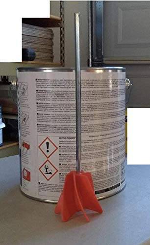 Edward Tools - Accesorio para taladro mezclador de pintura - Mezclador helicoidal para 1 galón de pintura epoxi, resina, silicona - Paleta agitadora de flujo uniforme constante - Funciona con todos los taladros de 3/8" y más grandes - DIGVICE MX