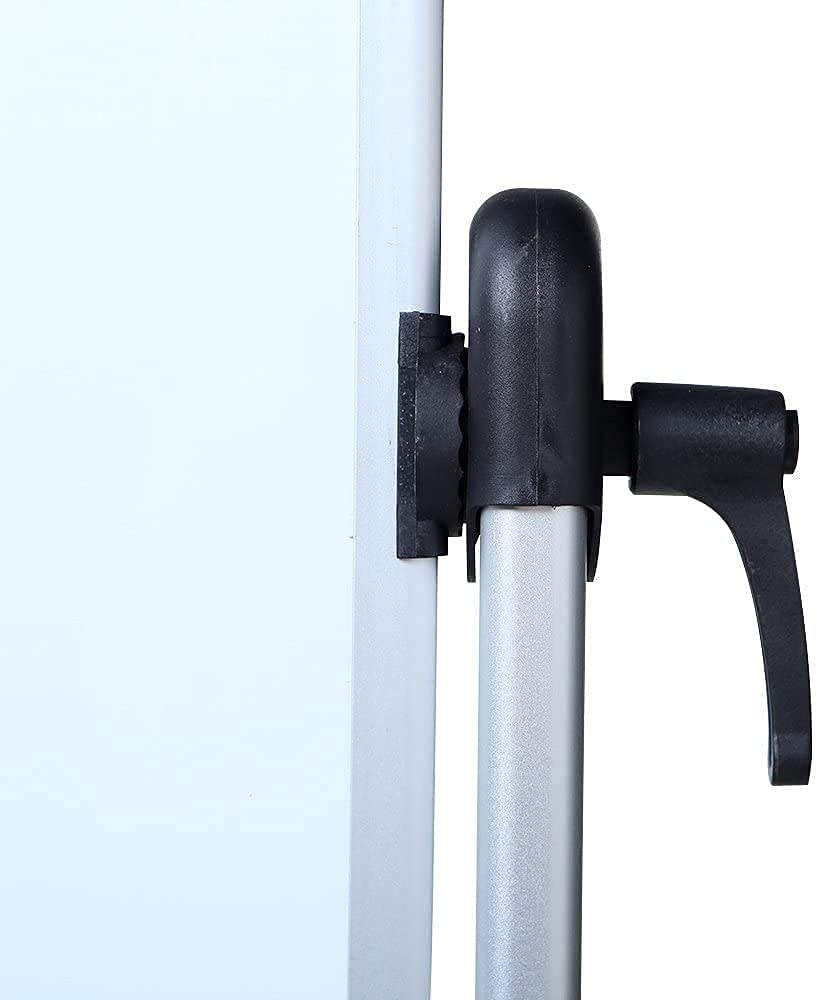 Pizarra blanca móvil magnética de doble cara Viz-pro Rm4836l