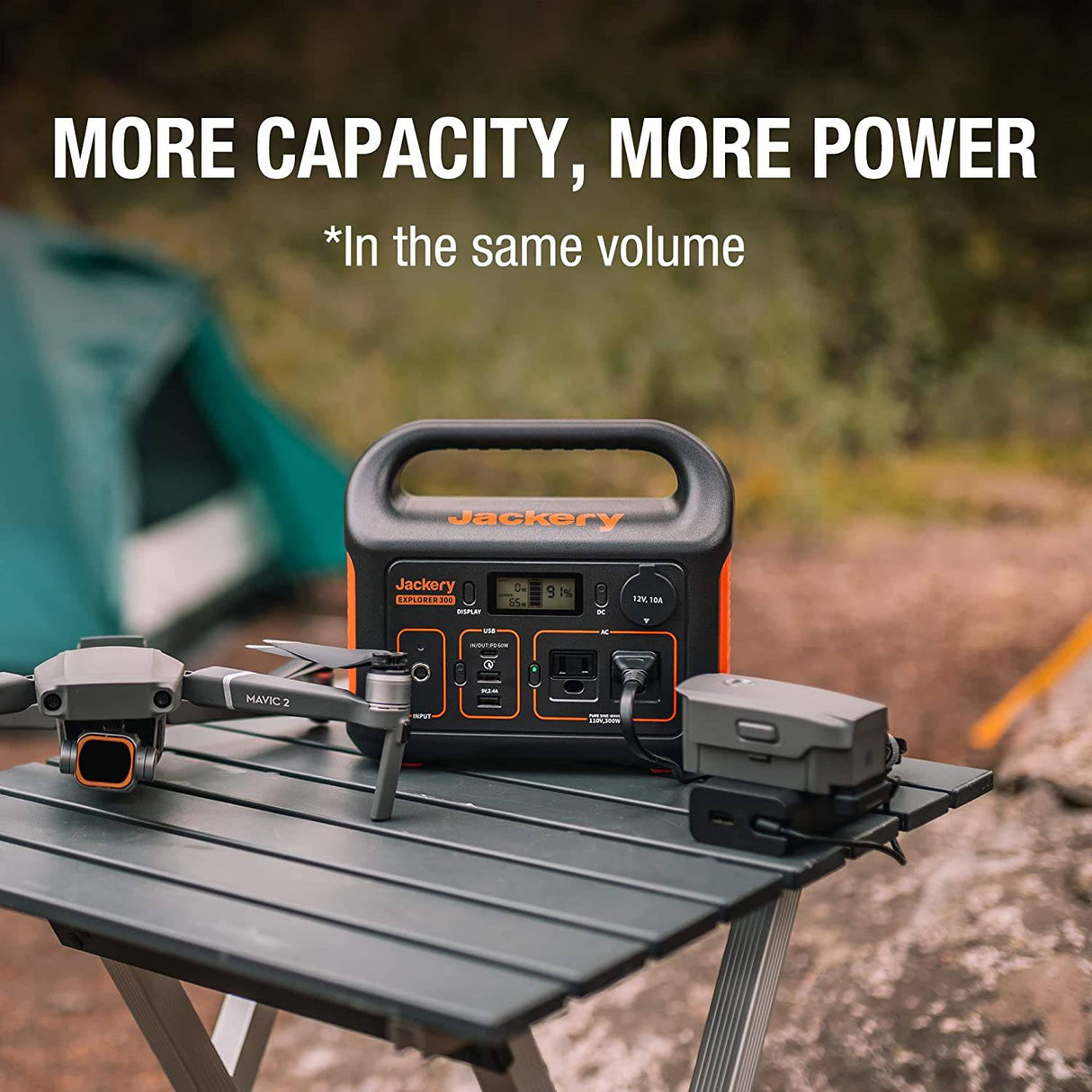Jackery Portable Power Station Explorer 300, batería de litio de respaldo de 293 Wh, salida de CA de onda sinusoidal pura de 110 V/300 W, generador solar (panel solar no incluido) para exteriores, camping, viajes, caza, apagón - DIGVICE MX
