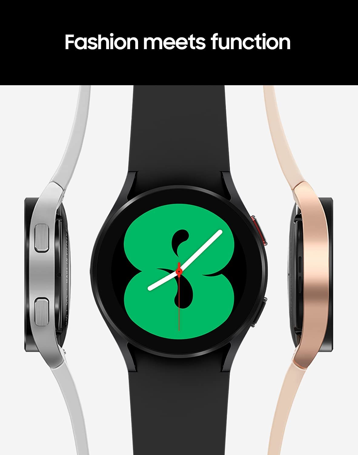 SAMSUNG Galaxy Watch 4 Reloj inteligente de 40 mm con rastreador de monitor ECG para salud, fitness, correr, ciclos de sueño, detección de caídas por GPS, Bluetooth, versión de EE. UU., SM-R860NZKAXAA, negro