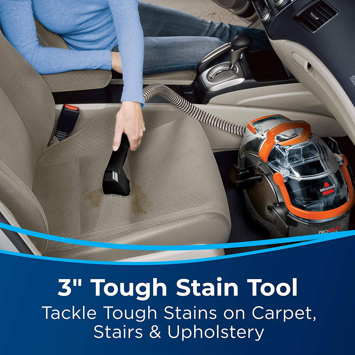 BISSELL ProHeat 2X Lift Off Pet Carpet Washer and Shampooer with Portable Spot and Stain Remover plus Upholstery Cleaner and Auto Interior Cleaner, 15651