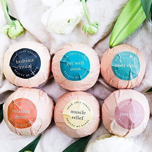 Beauty by Earth - Set de Regalo Bombas de Baño - 6 Aromas Relajantes