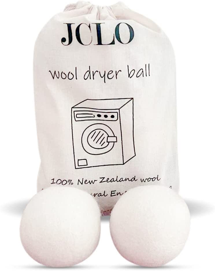 JCLO. Bolas de lana para secadora Suavizante de telas naturales y lana de Nueva Zelanda 100% orgánica de primera calidad, reduce las arrugas y ahorra tiempo, seguro para bebés e hipoalergénico, blanco 6 XLCount - DIGVICE MX