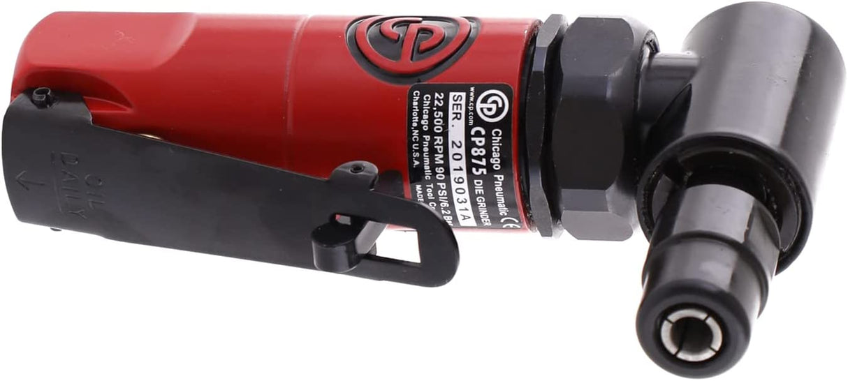 Chicago Pneumatic CP875-1/4 pulgadas (6 mm) Amoladora neumática de ángulo, 0.3 HP / 220 W - 22500 RPM - DIGVICE MX