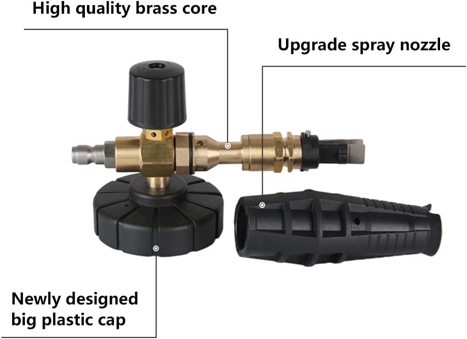 Weirran - Cañón de espuma de alta presión de 25 oz para lavado de autos, lanza de espuma para nieve, lado exterior limpio de sus casas, motocicletas, botes, etc.