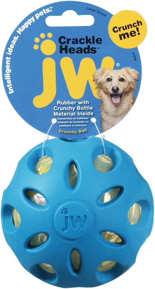 JW Pet Crackle Heads Crackle Ball Pelota para perros - DIGVICE MX
